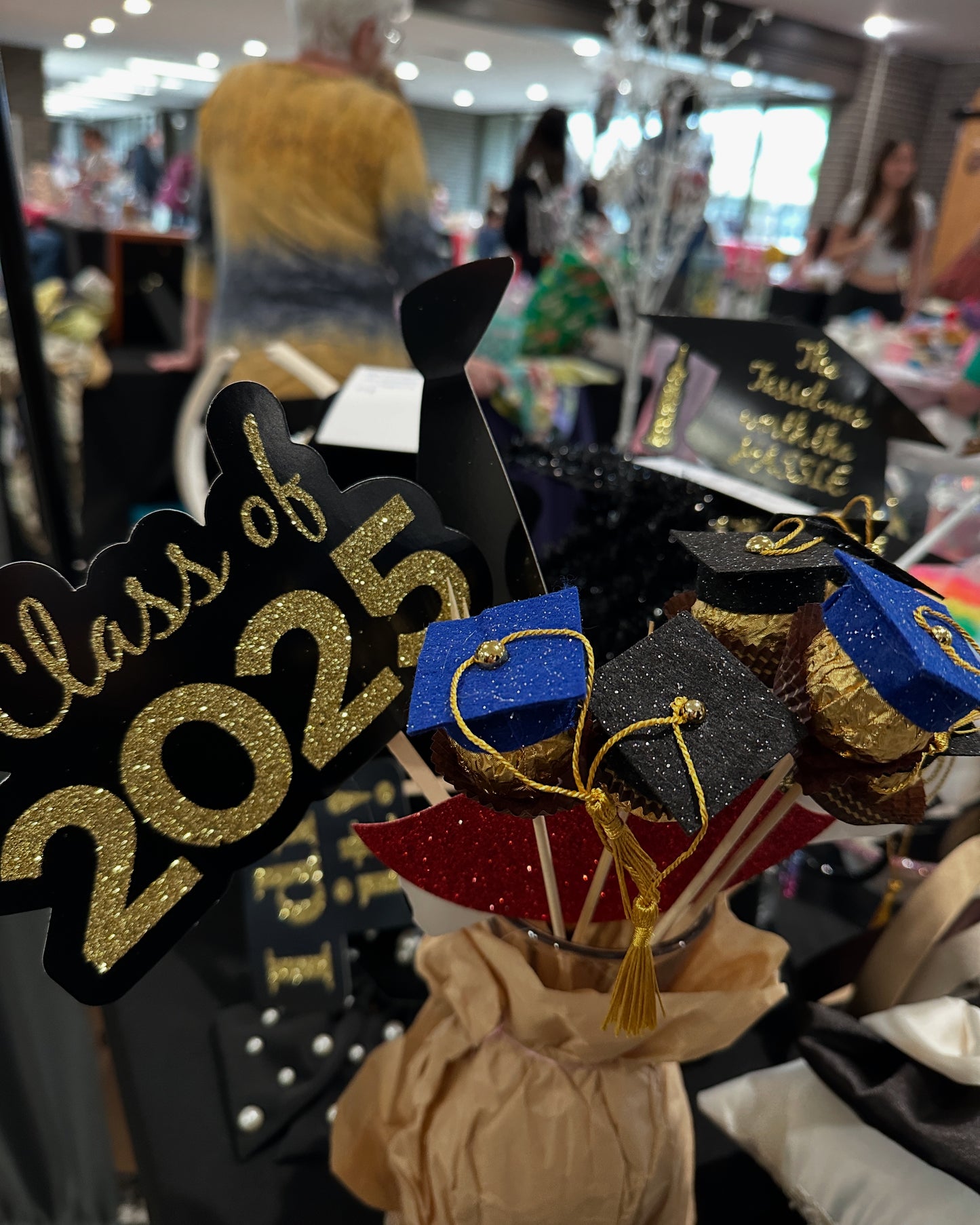 Handmade Graduation Cap Chocolate Toppers Party Favor Gift Ready Set (12-50pcs)